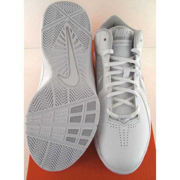 Nike Shoes Nike Overplay Viii White Leather Basketball Shoes Poshmark